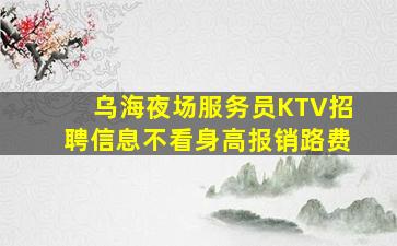 乌海夜场服务员KTV招聘信息不看身高报销路费